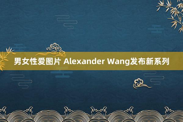 男女性爱图片 Alexander Wang发布新系列